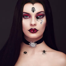 Spider Temporary Tattoos,10 Sheets Halloween Face Stickers Crawling Spider Tattoos Spider Web Halloween Temporary Tattoos for Halloween Masquerade Cosplay Costume Makeup Party Y7ZZWST