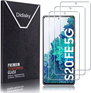 Didisky Tempered Glass Screen Protector for Samsung Galaxy S20 FE / S20 FE 5G, [3 Pack ] Soft Touch,Easy to Clean,Easy to Install