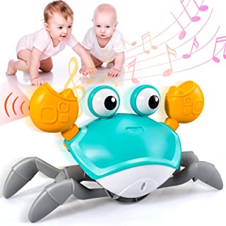 Crawling Toys for 1-8 Year Old Baby Crab Sensory Toys Gifts Age 6-36 Months Crawling Crab Toy Gifts for 1-8 Year Old Girls Boys Babies Toddlers Newborn Baby