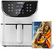 COSORI Air Fryer Oven with Rapid Air Circulation, 100 Recipes Cookbook, 3.5L Air Fryers for Home Use with One-Touch Digital Screen, 11 Cooking Presets, Nonstick Basket,Shake Remind, 1500W, White