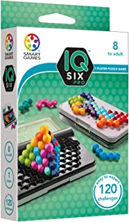 Smart Games - IQ Six Pro, Puzzle Game with 120 Challenges, 3 Playing Modes, 8+ Years