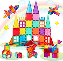 Magnetic Building Blocks Magnetic Tiles Toys, Colorful 3D Construction Kids Magnetic Toys, STEM Creativity Toddler Educational Toys - Best Birthday Gifts Toys for Girls Boys (46PCS)