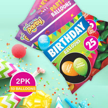 jaunty partyware 50pk Happy Birthday Balloons 9"  Party Balloons Pack Boys Girls  Latex Balloons  Multicoloured Birthday Balloon  Birthday Baloons for Party  Balloons for Birthday  Ballons