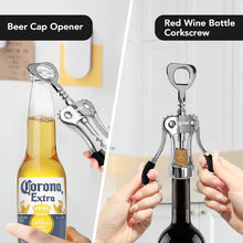 IPOW WJ-098 Red Wine Beer Bottle Opener Wing Corkscrew