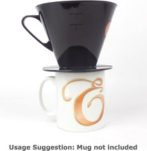 Size 4 Plastic Coffee Filter Dripper Cone, Flat Bottomed by EDESIA ESPRESS