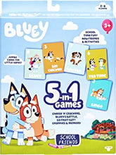 Bluey 5-In-1 Card Games Pack 5 Favourite Card Games In One Pack Featuring Official Characters Bluey and her School Friends