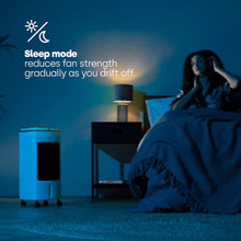 LIVIVO 80W Evaporative Air Cooler - Portable AC With LED Display Remote Timer - 3 Position Speed Adjustment - Cooler/Humidifier Function - 120 Oscillating Swing Function