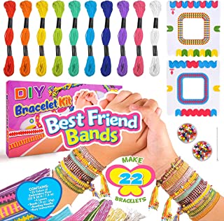 Friendship Bracelet Kit for Girls Gift, Birthday Gifts for Girls Age 3-12 Kids Bracelets Bead Kit Craft Toy Gift for -12 Year Olds Girl Kid DIY Jewellery Making Kit for Girls 3-12 Year Old Teen