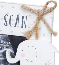 Baby Scan Photo Frame with Elephant Attachment Gift by Petit Cheri