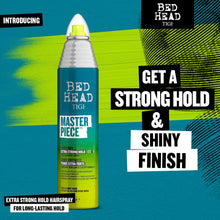 Bed Head by TIGI  Masterpiece Shiny Hairspray  Extra Strong Hold Hair Styling  Professional Haircare With a High Shine Finish For All Hair Types  340ml