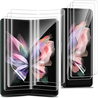 UEEBAI Screen Protector for Samsung Galaxy Z Fold 3 5G, [3 Pack ] [Full Coverage] HD Clear Flexible Film [Case Friendly] Anti-Bubble Touch Sensitive Easy Installation Anti Scratch Soft Protective