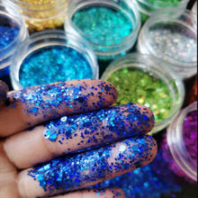 Veroa 12 Colors Make Face Body and Hair Glitter at The Festival,Chunky Glitter for Festivals, Parties, Raves,Brightly Coloured Festive Accessories(5g12PCS)