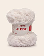 Sirdar Alpine, Luxe Faux Fur Yarn, Polar (400), 50g