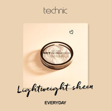 Technic Get Gorgeous Highlighting Powder - Pressed Shimmer Face Makeup Compact with a Shine for a Natural Glow. Shade: Original 6g