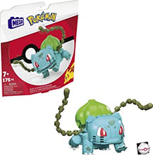 MEGA Pokémon Building Toys Action Figure, Poseable 4 Inch Bulbasaur Collectible for Display with Bonus Premier Ball Pin