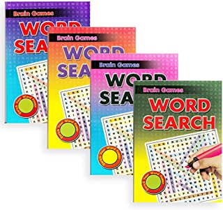 WF Graham Set of 4 A5 Brain Games Word Search Books