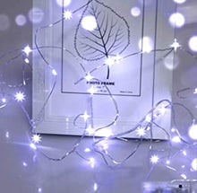 Micro Fairy Lights Christmas Lights,Cshare LED String Lights 5m 50 LEDs Silver Wire Battery Operated Tent Lights for Bedroom,Wedding,Valentines Day Gifts Jubilee Decorations 2022（Cool White）