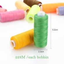 SOLEDI Sewing Thread 30 Colors 250Y Sewing Machine Threads Set All Purpose Polyester Thread for Hand and Machine Sewing with 16 Needles 2 Threader