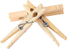 Smukdoo Wooden Clothes Pegs,Wooden Laundry Pegs Wood Craft Clips for Washing Line or Hanging Photoes,Arts and Craft