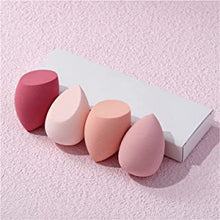 Selawasty 4 Pcs Makeup Sponge Set Foundation Blending Beauty Sponge Flawless for Liquid Cream, and Powder Multi-colored Makeup Sponges(Pink Series)