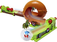 Sonic The Hedgehog Pinball Green Hill Zone Pinball Track Play Set |Looping Action & Automatic Bumper | 9Piece with Exclusive Sonic Sphere Included