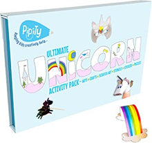 Unicorn Arts and Crafts Set | Paper Craft, Colouring, Drawing, Stickers, Stencils, Scratch Art and Puzzle Activity Kits for Kids|Gifts for Girls Age 5,6,7,8,9+ | Pipity