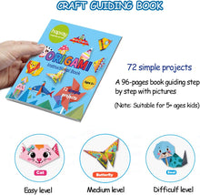 hapray Origami Kit for Kids Ages 6-12 10 Year Olds, with Guiding Book, 144 Sheets Paper with 72 Patterns, DIY Art and Craft Projects Activity, Beginners Children's Day Gift Childs Boys Girls