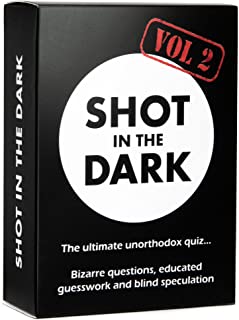 Shot in the Dark Volume 2: The Ultimate Unorthodox Quiz Game | 2+ players | Fun Family Card Game for Adults & Kids | Party Games for Travel, Board Game Night, Birthday Gift, Christmas, Stocking Filler