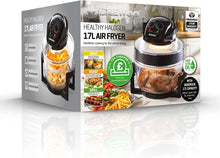 Daewoo Manual Air Fryer, Healthy Halogen For Baking, Roasting And Grilling, Cook Flavourful Food Without The Oil, 60 Minute Timer, All Round Viewing And Accessories Included, Family Sized, 17 Litres