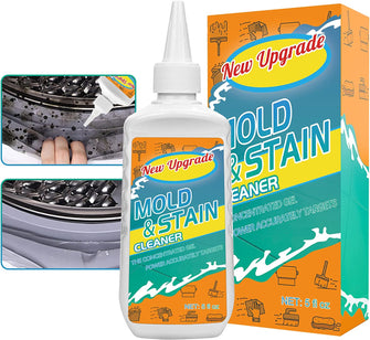 Sugemur Mould Remover, Large Capacity Mould Remover Gel, Household Mildew Removal, Mould and Mildew Cleaner for Toilet Washing Machine Seal Bathroom Kitchen Sink Tile Grout Stains (1pack)