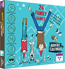 NEW 2022 Advent Calendar FAMILY GAMES by The Purple Cow. 24 OF THE BEST EVER FAMILY GAMES IN ONE BOX – put the screen aside and enjoy hours of FUN. Comes with a step-by-step guide. For kids age 6+