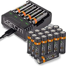 Venom Rechargeable Battery Charging Dock plus 20 x AA 1000mAh Rechargeable Batteries