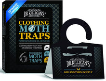 Dr. Killigan's Premium Clothing Moth Traps with Pheromones Prime  Non-Toxic Clothes Moth Trap with Lure for Closets & Carpet  Moth Treatment & Prevention  Case Making & Web Spinning (Black)