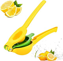 FUKTSYSM Lemon Squeezer - New Top Metal Citrus Squeezer 2 in 1 Lemon Juicer/Lime Squeezer, Robust Design, Anti corrosion and Dishwasher Safe, Faster, More Efficient Juicing