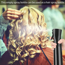 UNYLE Hair Spray Bottle,Empty Continuous Water Mister Spray Bottle,Aerosol Fine Mist Curly Hair Spray Bottle 2PCS (200ML/300ml) for Hairstyling,Houseplant Mister,Gardening,Make Up (Black)