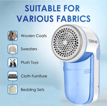 Sono Fabric Shaver, Bobble Remover for Clothes with Free Extra Blade, Cleaning Brush & Fabric Protector, Electric Lint Remover with Powerful Motor, Debobbler clothes shaver