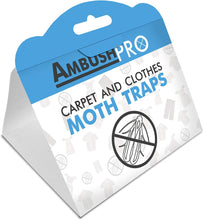 Ambush Pro CARPET AND CLOTHES MOTH TRAPS. 7 Pack of Toxin-Free, Sticky Pheromone Traps that attract and kill Carpet Moths and Clothes Moths.