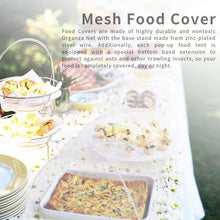 Food Covers, 17 Inch Mesh Pop Up Food Cover, Cake Domes for Outdoors, Screen Tents, Parties Picnics, BBQs, Reusable and Collapsible (6 Pack)