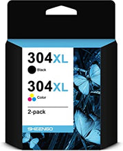 304XL Ink Cartridges, Black and Tri-Colour, 2 Pack High Yield Multipack SHEENGO Remanufactured Cartridges for HP 304 XL for Envy 5030 5010 5020 5032 for Deskjet 2630 2620 2622 2632 2633 2634 3720