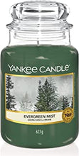 Yankee Candle Large Jar Scented Candle, Evergreen Mist, Alpine Christmas Collection, Up to 150 Hours Burn Time