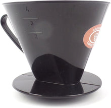 Size 4 Plastic Coffee Filter Dripper Cone, Flat Bottomed by EDESIA ESPRESS