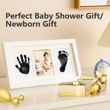 PewinGo Baby Handprint and Footprint Kit, Baby Framed Photo Kit with 100% Clean-Touch Ink Pad for Newborn Baby, Perfect baby gift