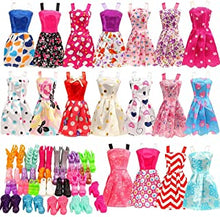 Miunana 22 Doll Clothes and Accessories = 12 Causal Dresses Clothes Outfits 10 Shoes For 11.5 Inch Girl Doll