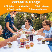 50 Pack Cupcake Boxes Cupcake Containers Individual, Clear Plastic Single Cupcake Muffin Holders Boxes Cups Cases Pods for Home Baking, Wedding, Baby Shower, Holiday Party