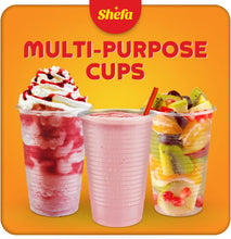 Shefa Clear Plastic Cups - Plastic Party Cups for Beer, Water, & Juice, Plastic Cups for Dessert & Cold Drinks - Slush Cups & Milkshake Cups, Plastic Cocktail Cups - 180ml, 100 Plastic Glasses