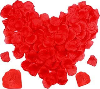 Tebrun - 500PCS | Rose Petals, Flower Petals, Red Rose Petals, Fake Rose Petals, Red Petals, Rose Petal, Artificial Rose, Marry Me Decorations, Artificial Rose Petals, Fake Flower Petals, Fake Petals