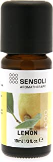 SENSOLI Lemon Essential Oil 10ml - Pure and Natural Essential Oil for Aromatherapy and Diffusers