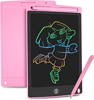 HOMESTEC Colourful LCD Writing Tablet,8.5 inch Drawing Board Graphic Tablet Lock-Key Handwriting Doodle Drawing Pad Kids Toys Gifts for Boys Girls(Pink)