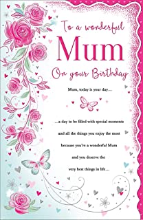 Birthday Card Mum - 12 x 8 inches - Regal Publishing