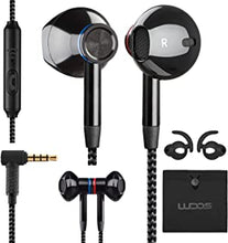 LUDOS NOVA Wired Earbuds In-Ear Headphones, Earphones with Microphone, 5 Years Warranty, Noise Isolation Corded for 3.5mm Jack Ear Buds for iPhone, iPad, Samsung, Computer, Laptop, Gaming, Sports